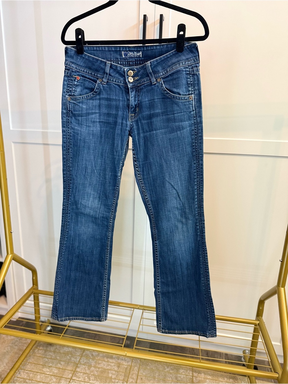 Hudson Jeans Women's Flare Jeans in Medium Blue Wash Size 29